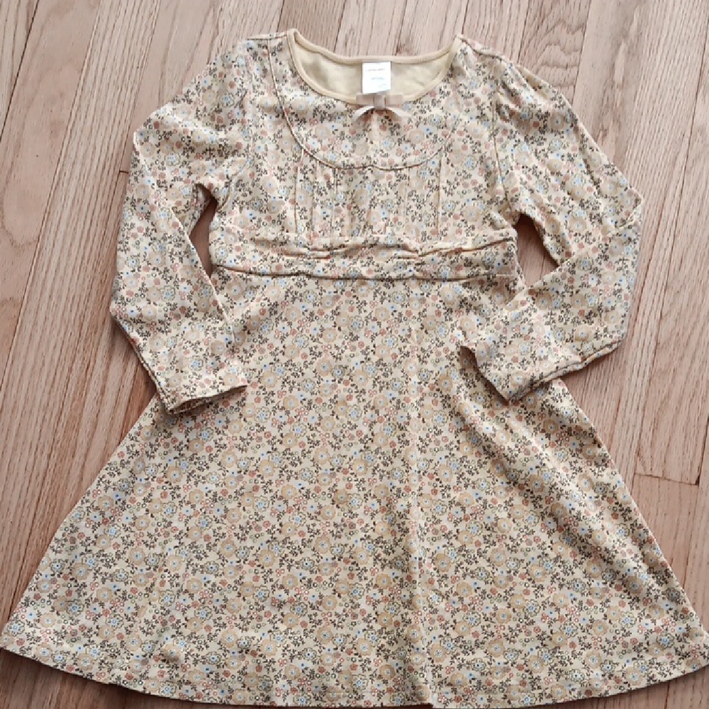 Floral Long Sleeve Kids Dress